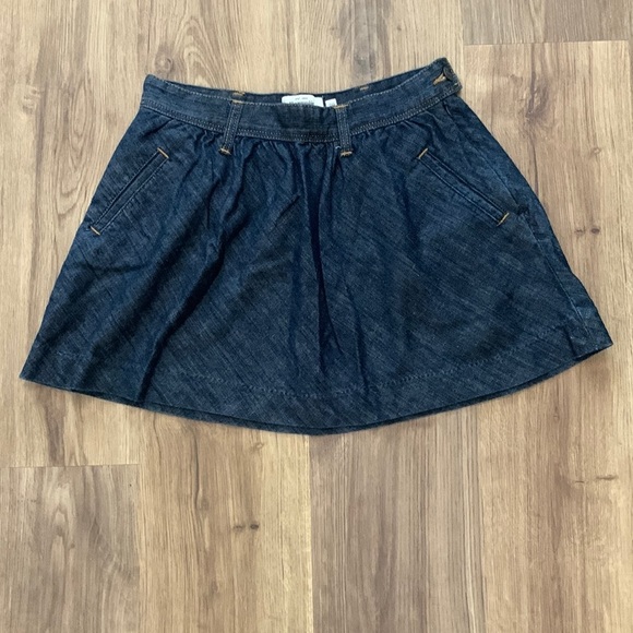 Abercrombie & Fitch Blue Jean Skirt, Size 00 - Picture 1 of 6